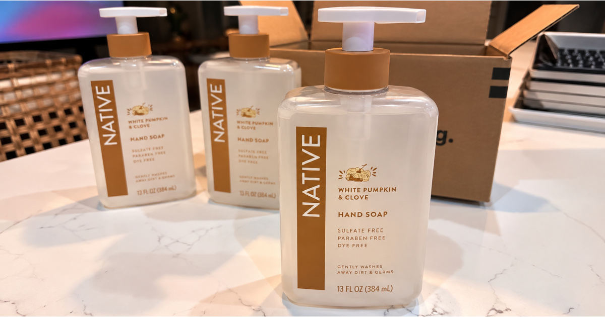 THREE Native Hand Soaps Just $12 Shipped on Amazon