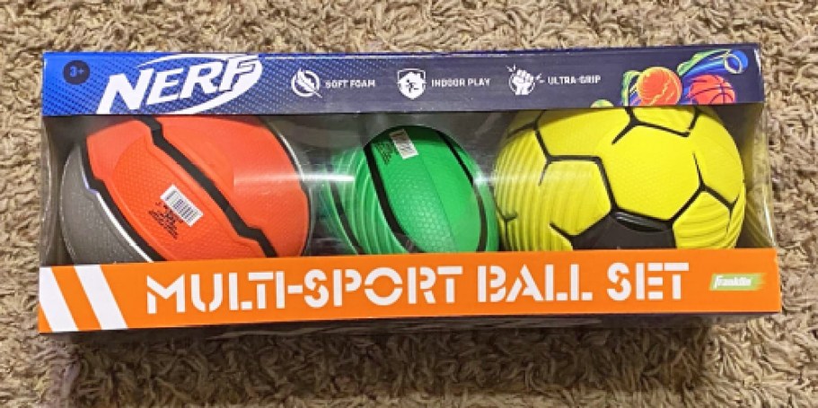 Nerf Mini Foam Sports Balls 3-Pack Just $11.99 on Amazon (Reg. $30)