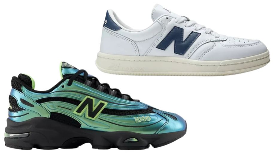 New balance in blue andwhite