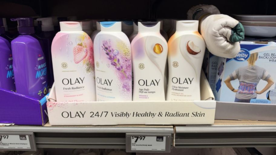 multiple different scent of Olay body wash
