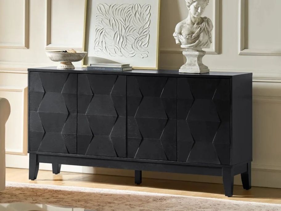 Ophelia & Co. Iasiah Modern Solid Wood Sideboard in dining room