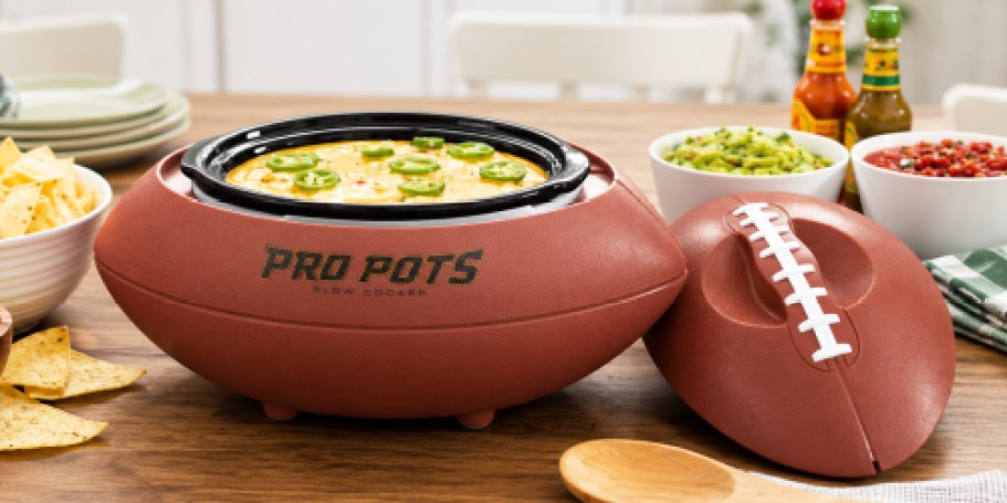 Football Slow Cooker Just $24.96 on Walmart.com (Reg. $50) | Perfect for Dips