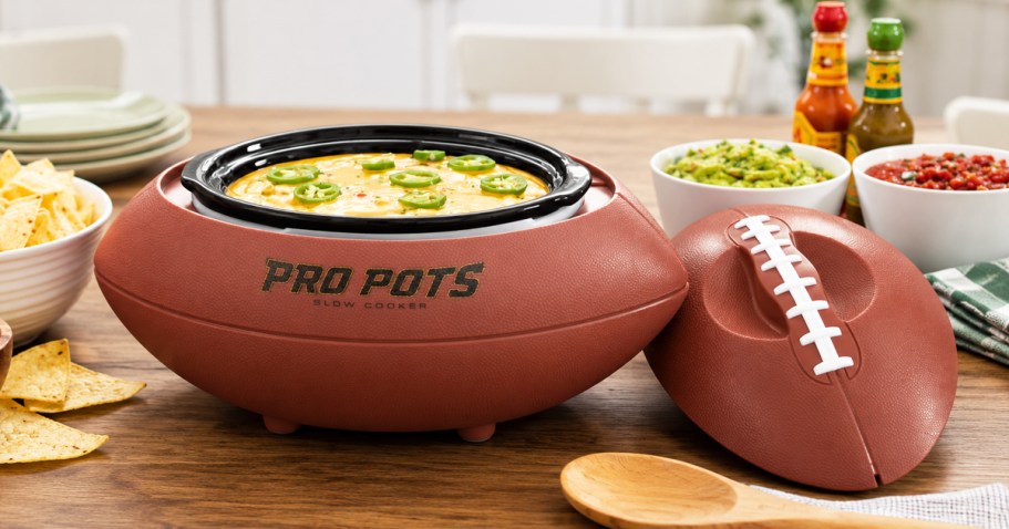 Football Slow Cooker Just $24.96 on Walmart.com (Reg. $50) | Perfect for Dips