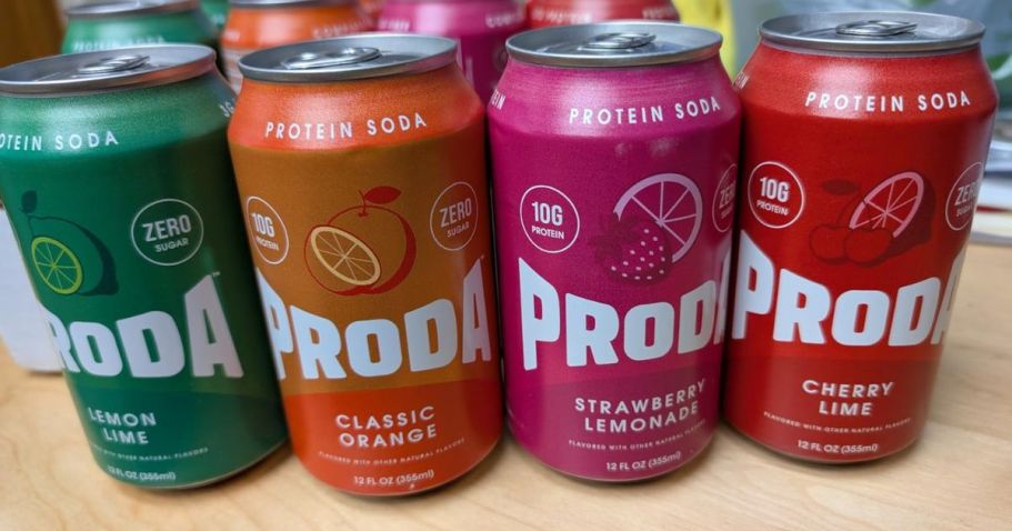 $10 Off PRODA Protein Soda on Amazon