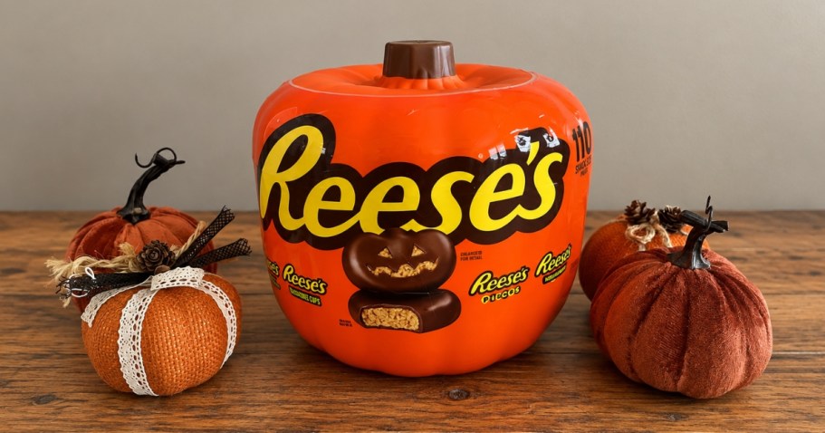 Reese’s Pumpkin Bowl w/ 110 Treats Just $28 on Amazon