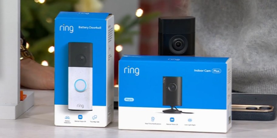 Ring Video Doorbell AND Indoor Camera Bundle from $42.48 Shipped ($190 Value)