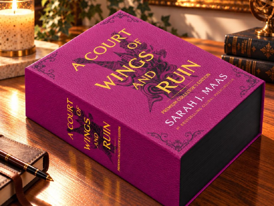 Sarah J. Maas ACOTAR a court of wings and ruin collector box on display