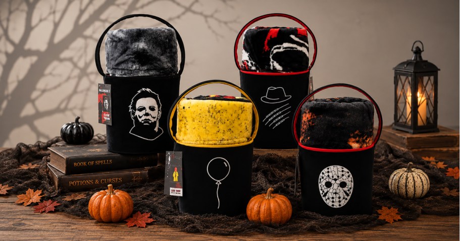 Scary Movie Blanket & Bucket Set Just $24.98 on SamsClub.com