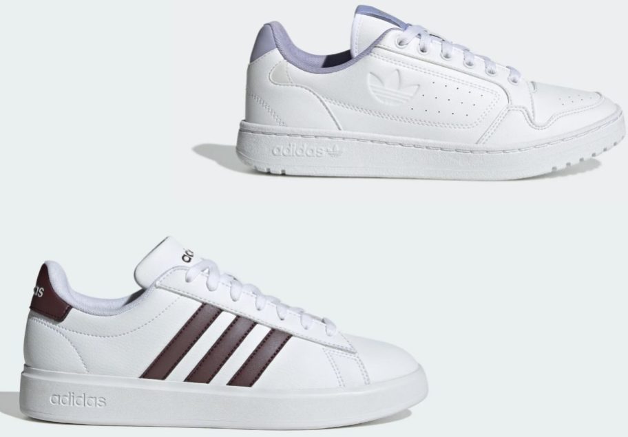 Stock images of two adidas Women's Shoes