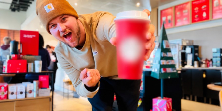 Free Starbucks Reusable Cup w/ ANY Holiday Drink Purchase (11/17 ONLY!)