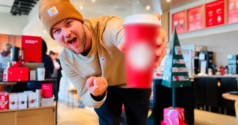 Free Starbucks Reusable Cup w/ ANY Holiday Drink Purchase (11/17 ONLY!)