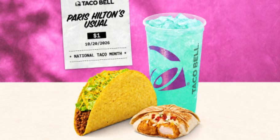Score a Taco Bell Diablo Ranch Crispy Chicken Crunchwrap, Taco & Drink for ONLY $1 – TODAY at 2PM PT