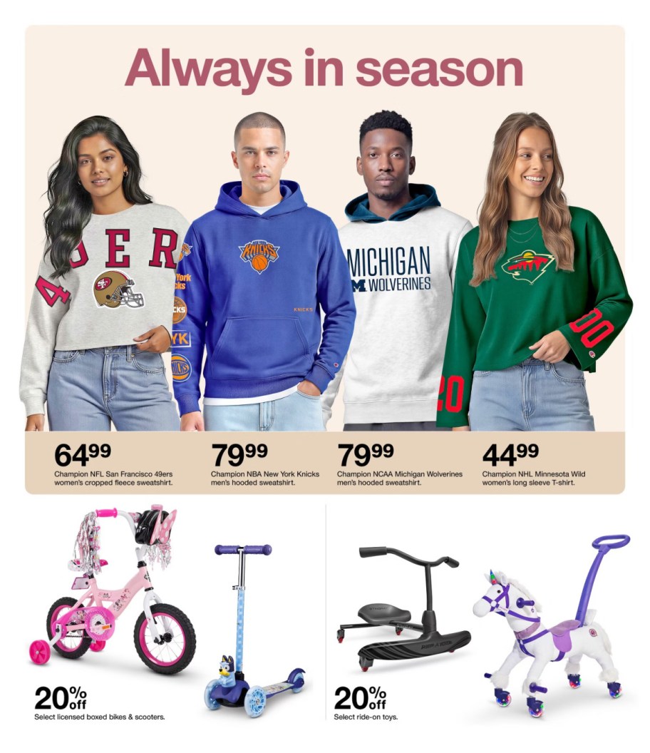 page from Target ad