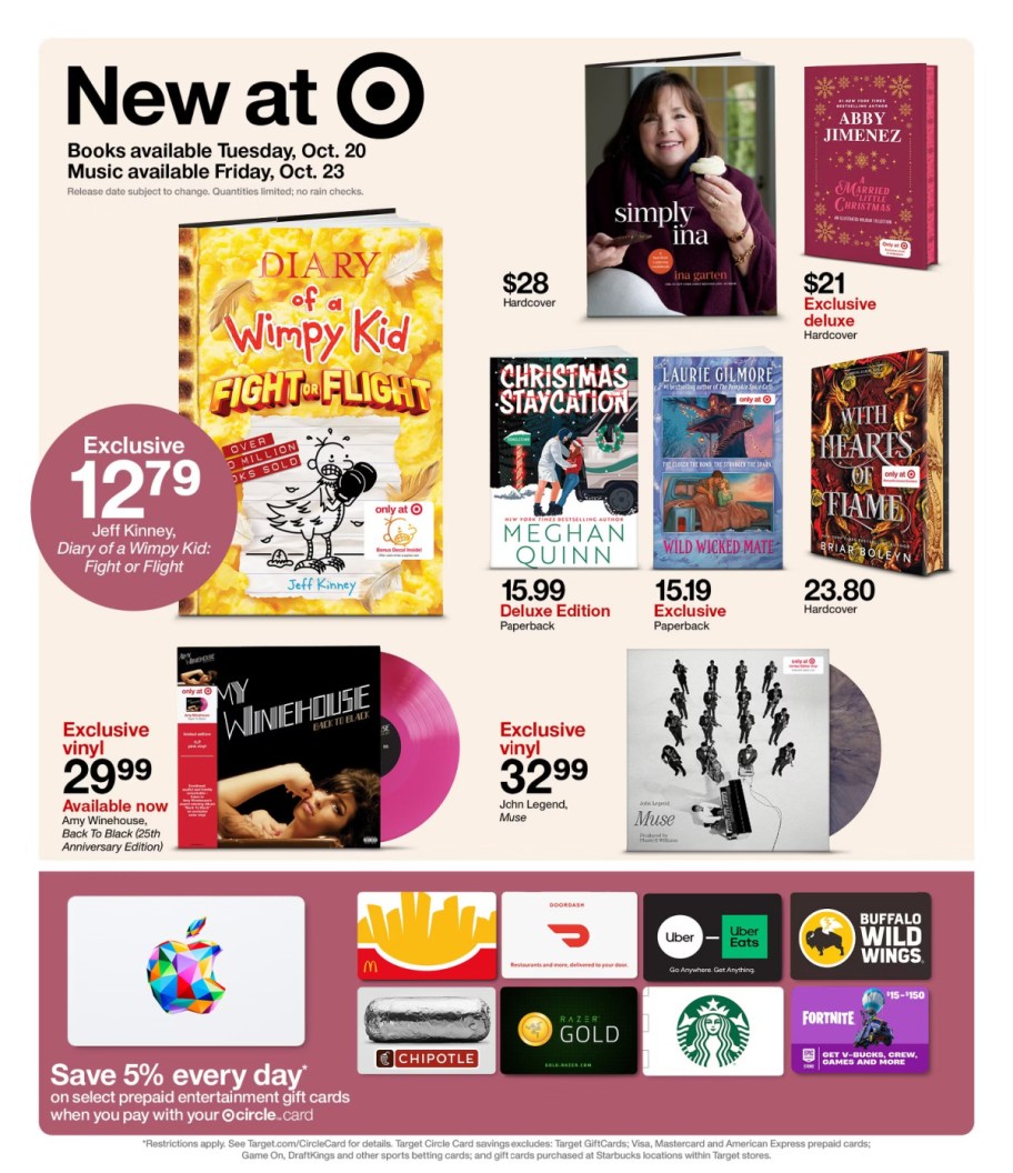 page from Target ad