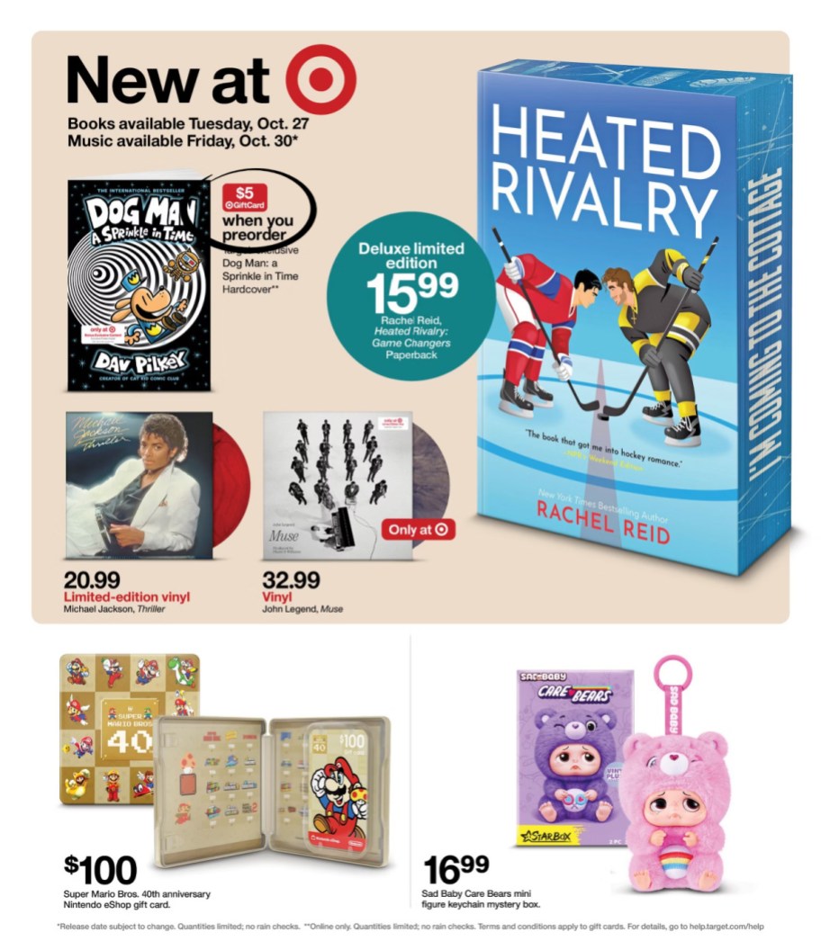 page from Target ad
