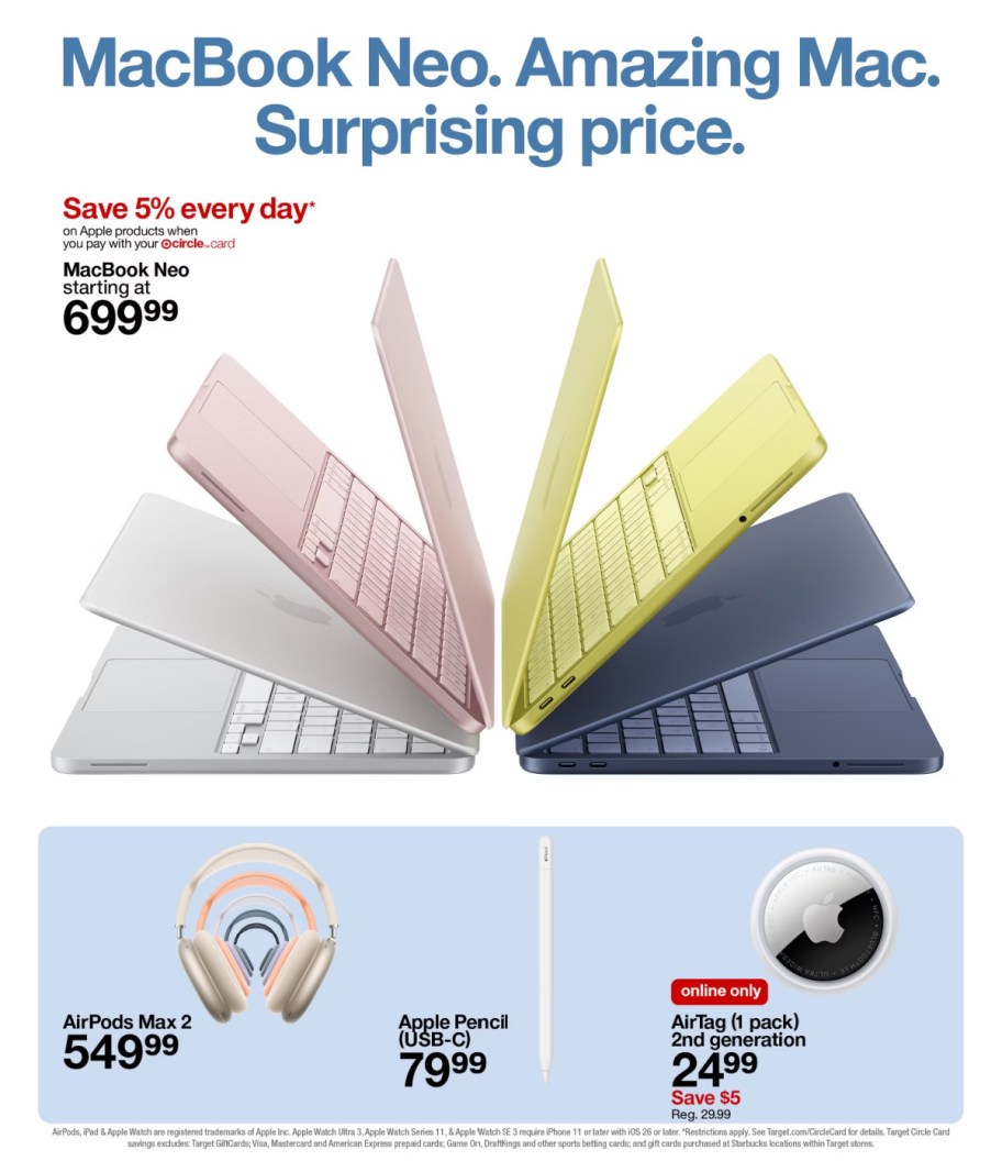 page from Target ad
