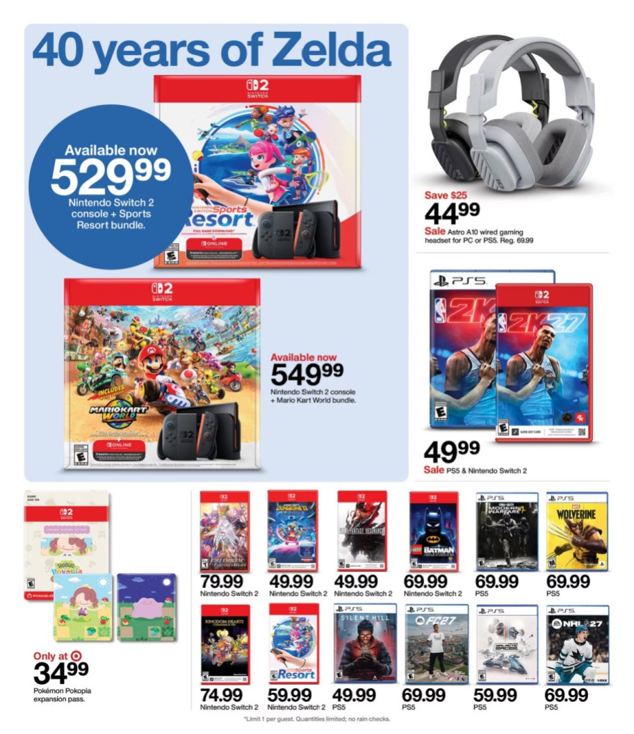 page from Target ad