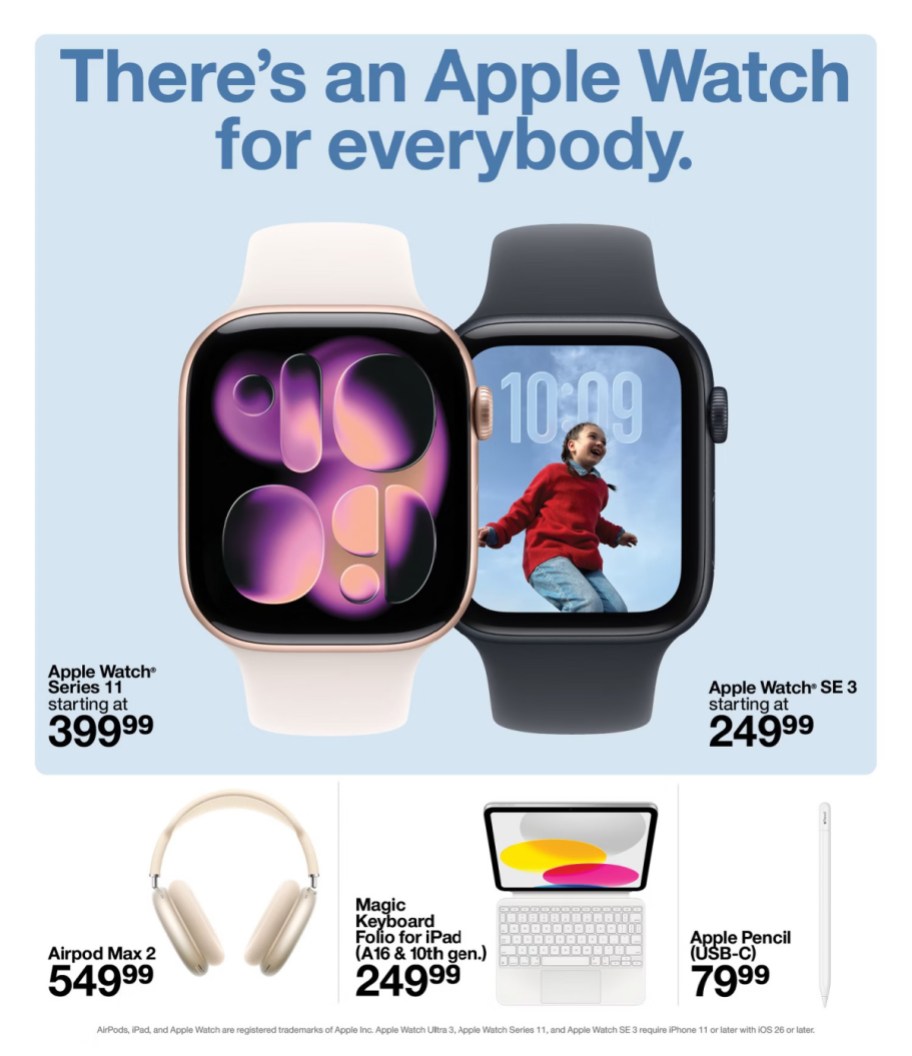 page from Target ad