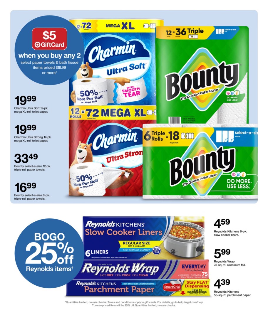 page from Target ad