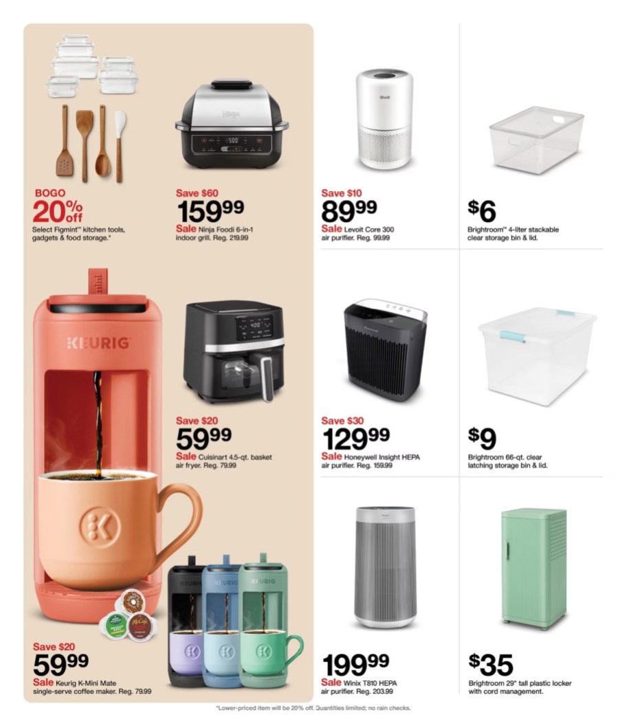 page from Target ad