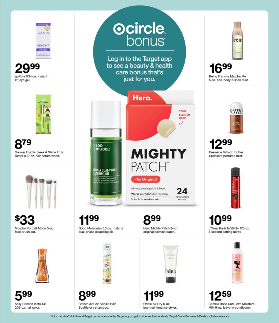 page from Target ad