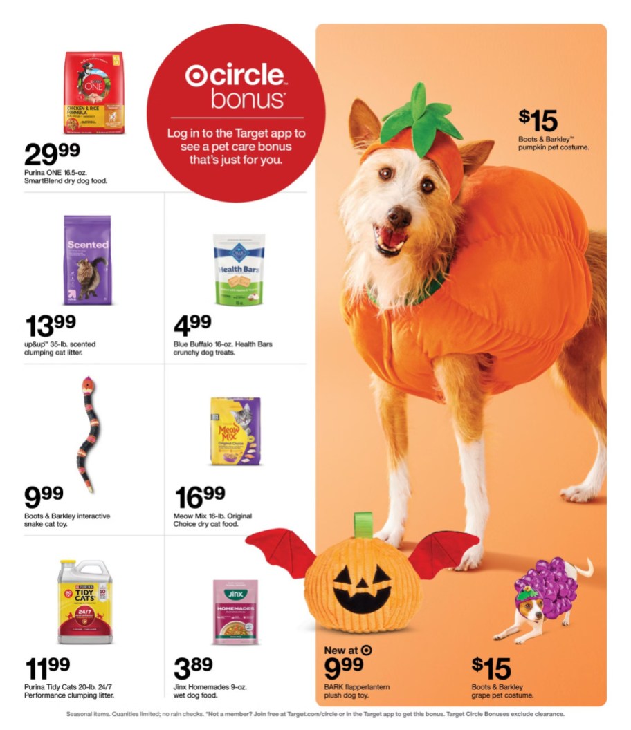page from Target ad