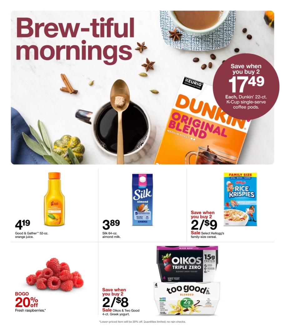 page from Target ad