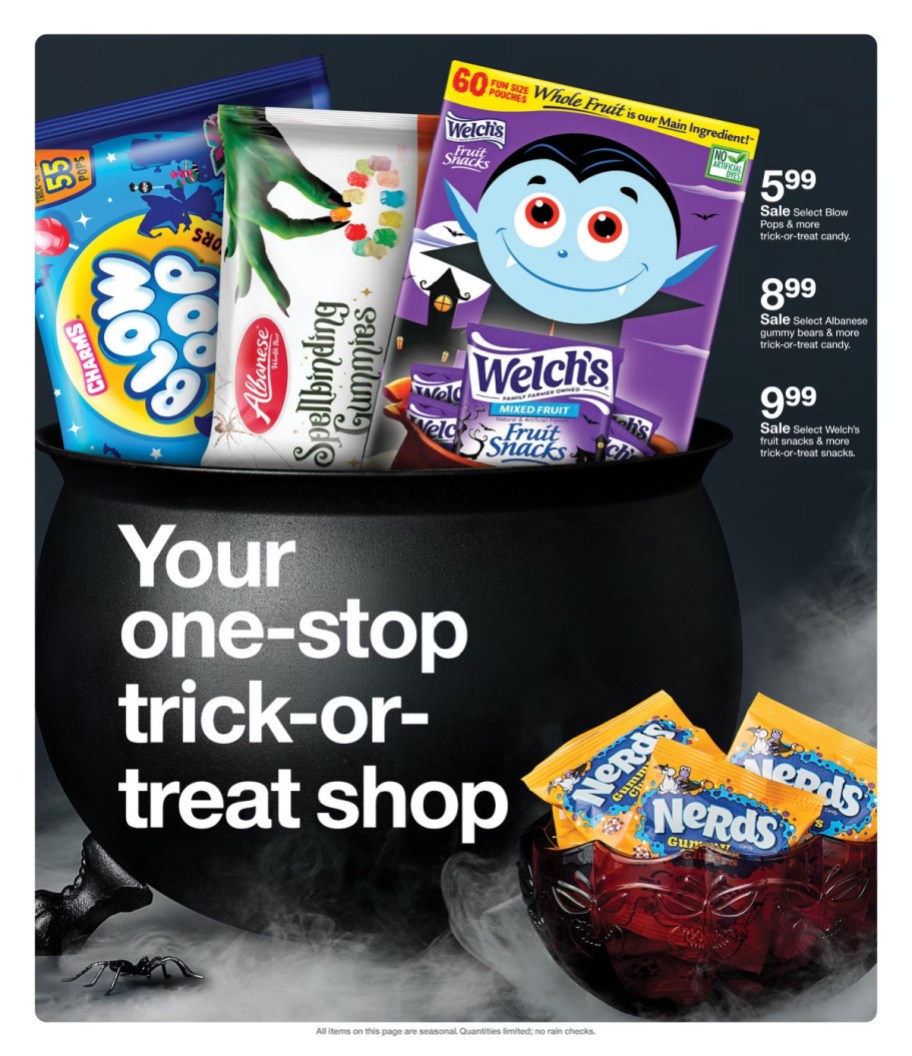 page from Target ad