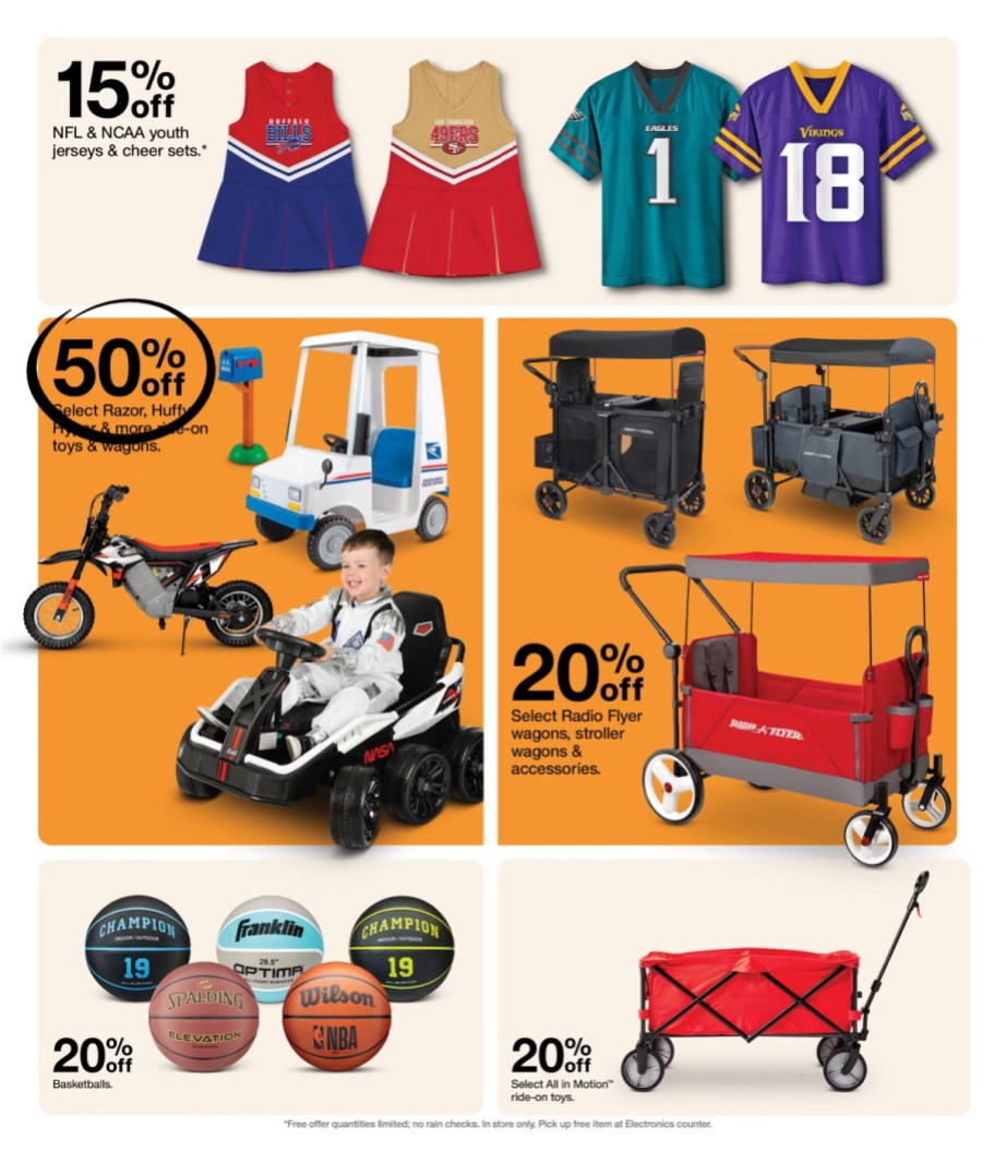 page from Target ad