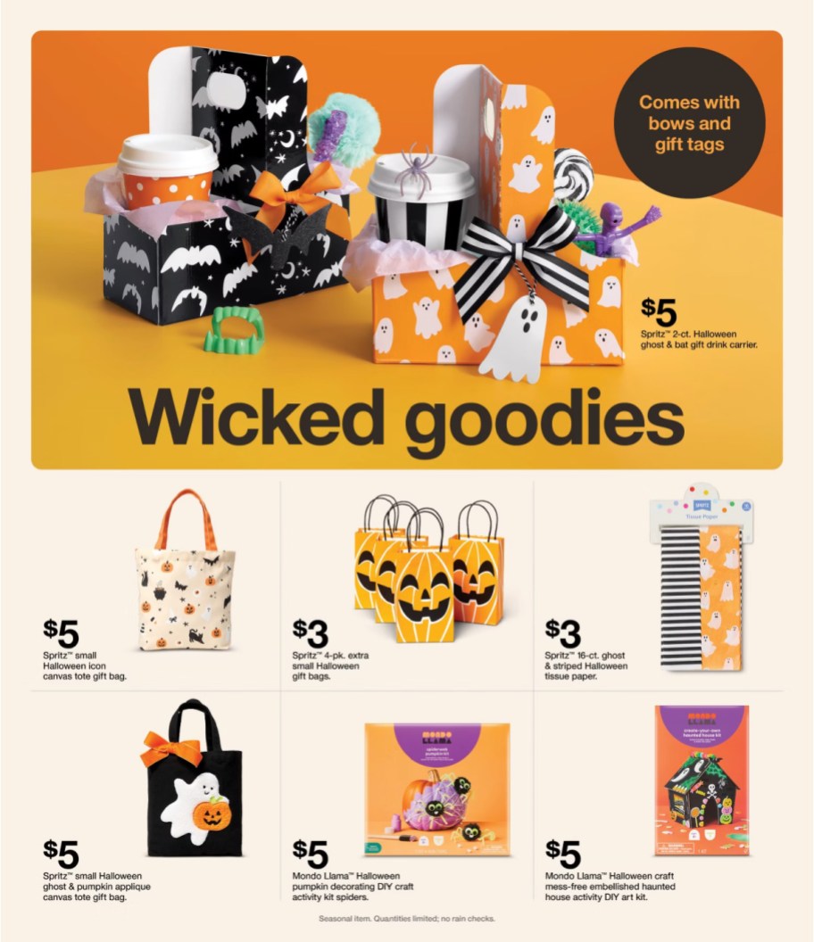 page from Target ad