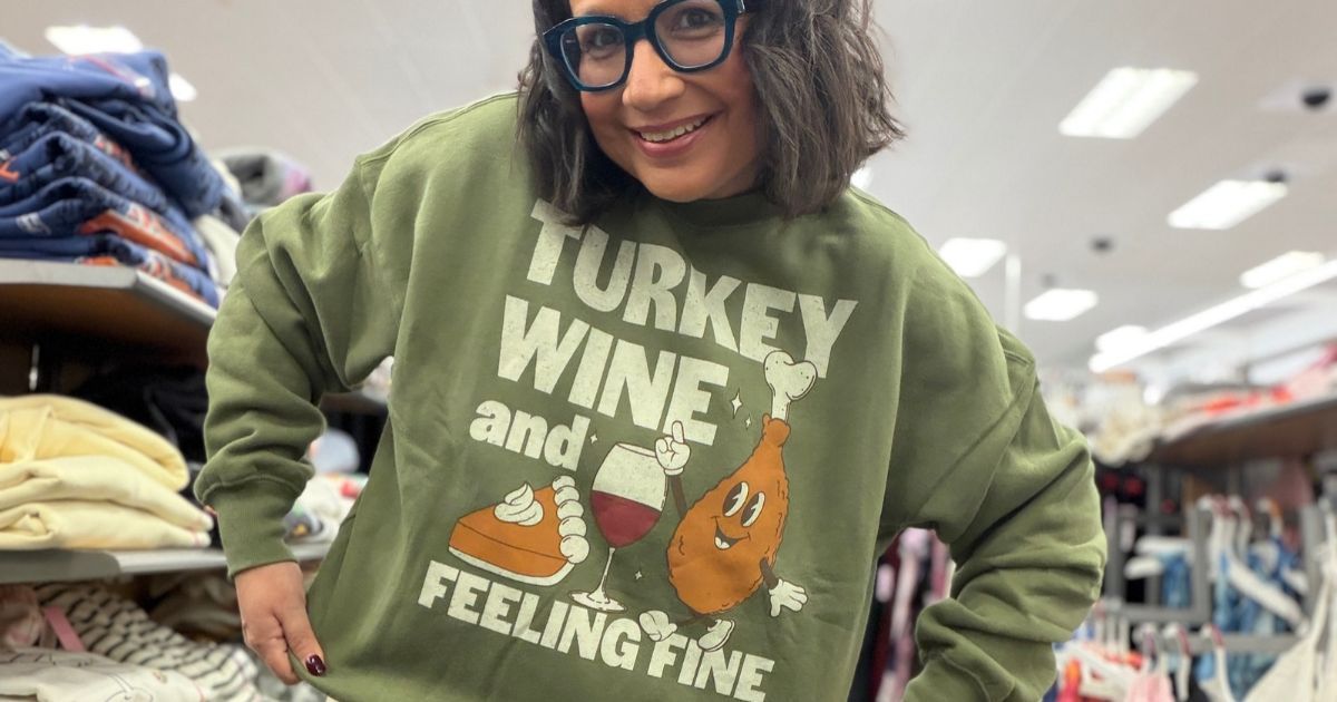 Everyone Will Talk About This $25 Target Thanksgiving Sweatshirt
