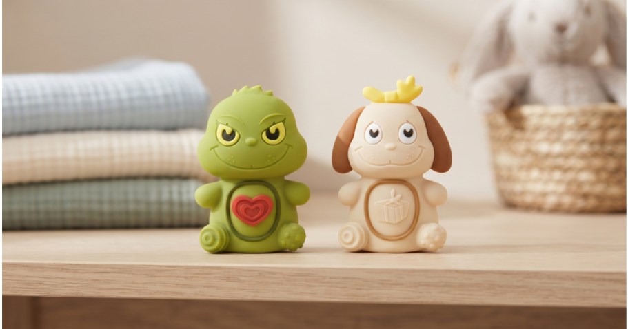 These Grinch Teethers Are Perfect for a Baby’s Stocking!