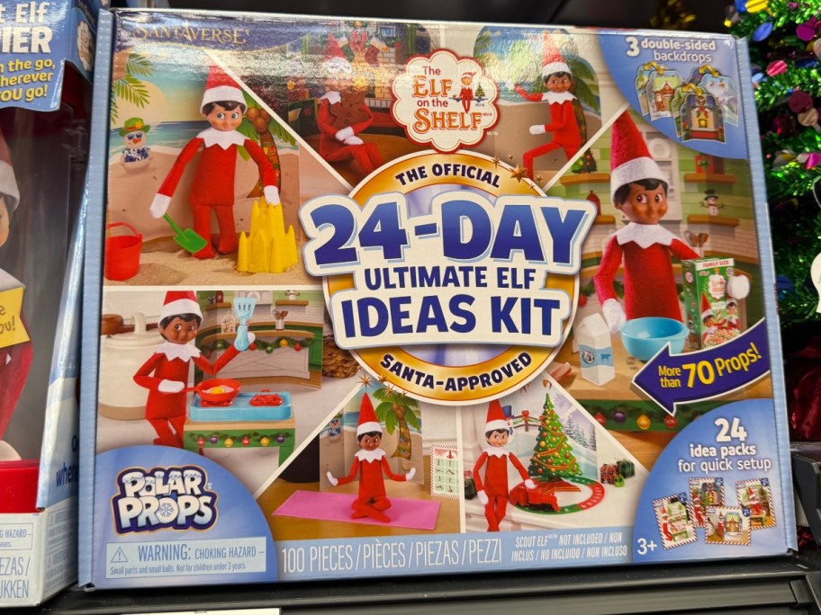 box of Elf props on Walmart shelf