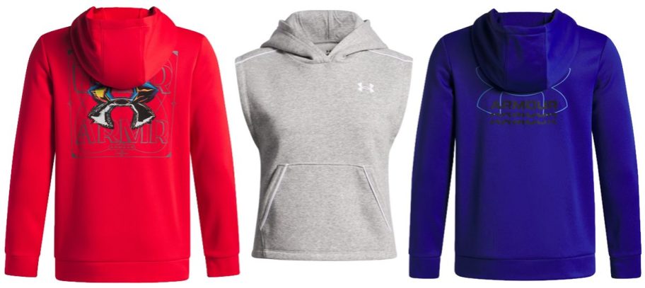 Three Under Armour Kids Hoodies