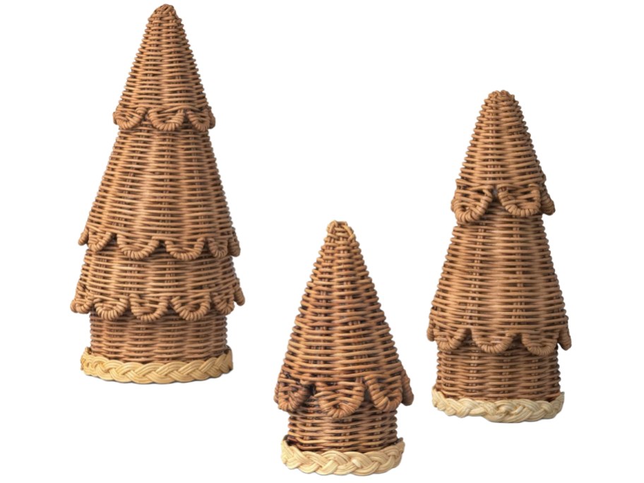 Threshold Scalloped Woven Christmas Tree