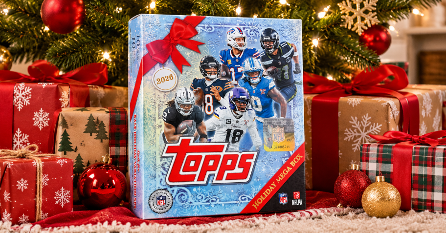 Preorder the Topps 2026 NFL Holiday Mega Box on Amazon Before It Sells Out
