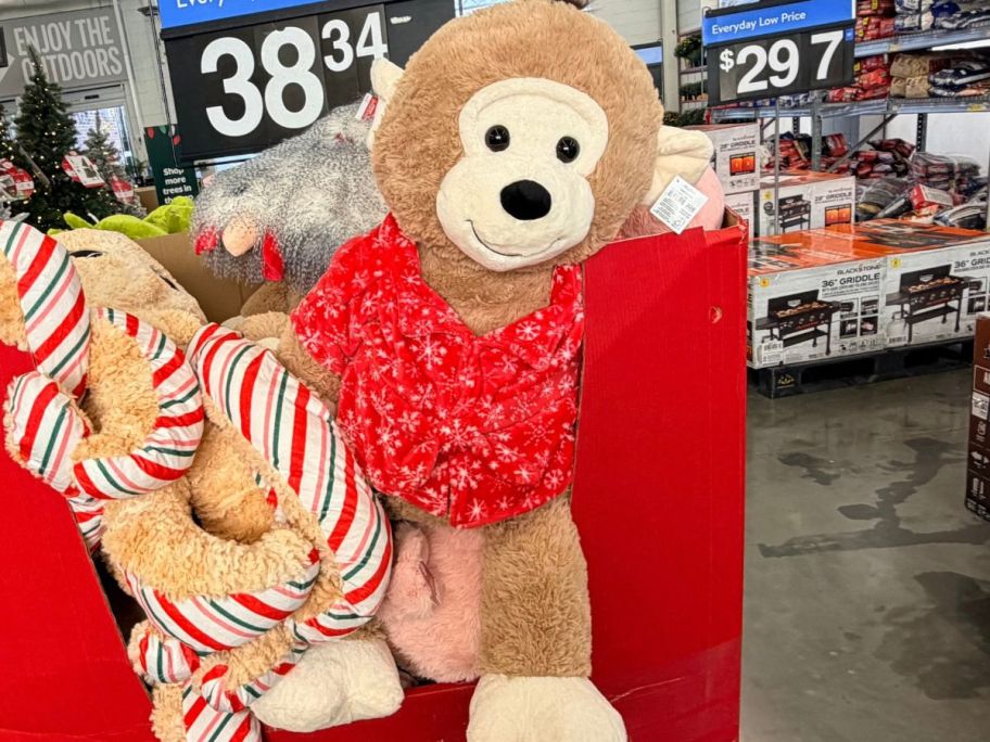Way to Celebrate Holiday Monkey Plush