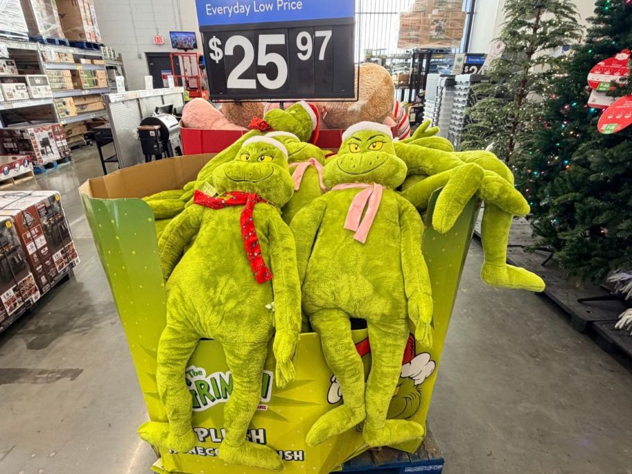 Giant Grinch Plush at Walmart