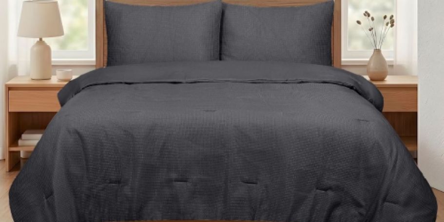 Mainstays 3-Piece Waffle Comforter Set Just $20 on Walmart.com (Selling Out Fast!)