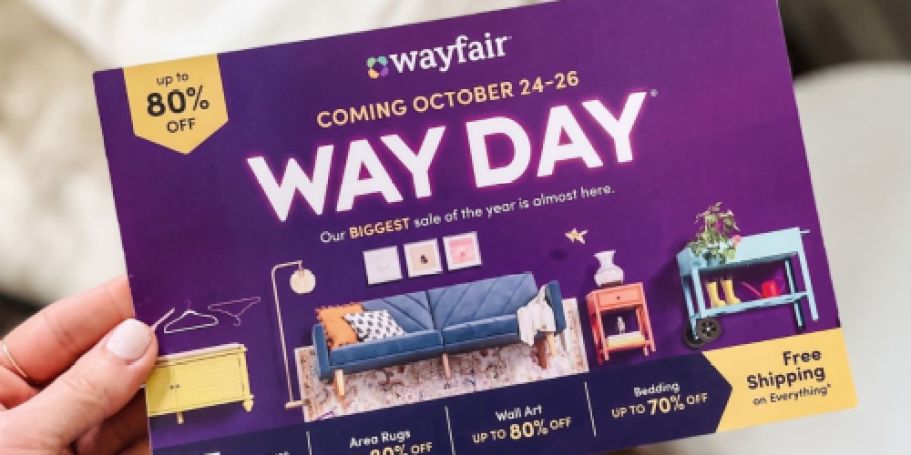 Wayfair’s Way Day Returns October 24th (Score Up to 80% Off + Free Shipping)
