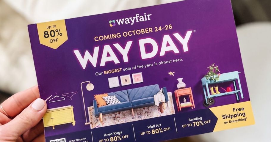 Wayfair’s Way Day Returns October 24th (Score Up to 80% Off + Free Shipping)