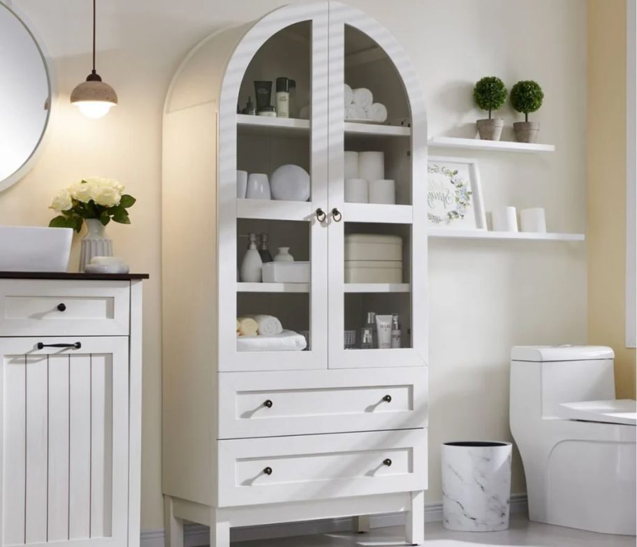 Rebriliant Modern Arched Storage Cabinet