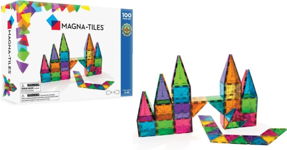 Stock image of a large Magnatiles Set