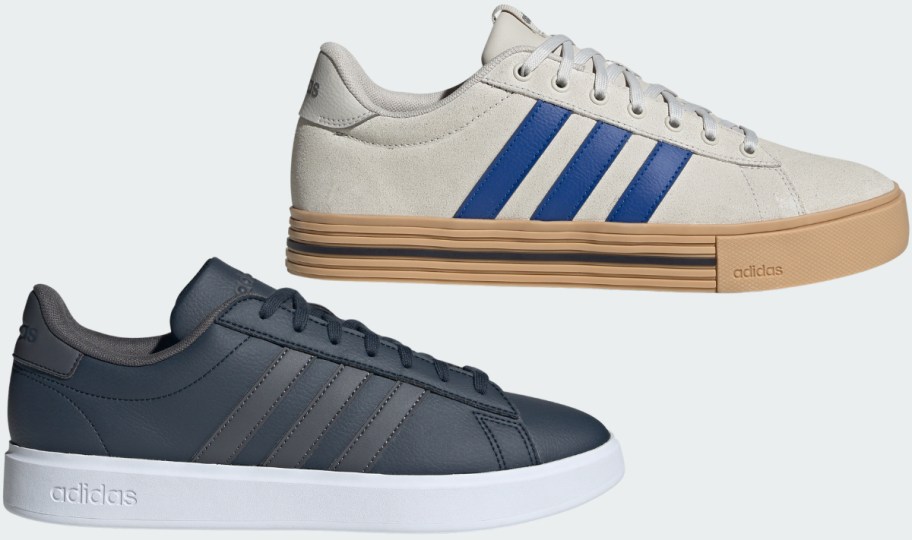 navy blue and gray mens shoes