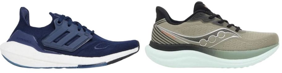 adidas Ultraboost 22 Women's Shoe and Saucony Triumph 23 Men's Shoe