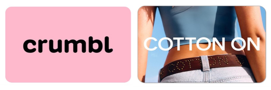 [ink crumbl and cotton on gift cards