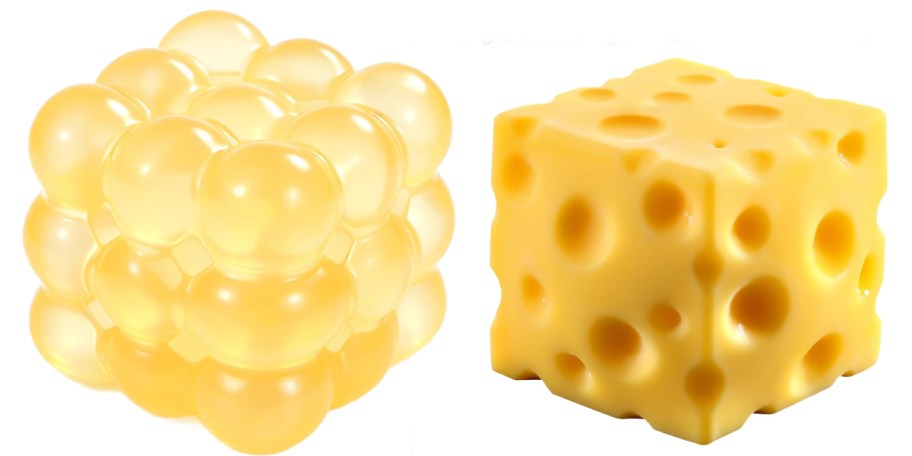 yellow bubble and cheese squishies