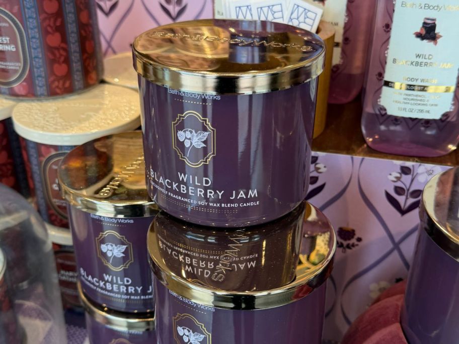 Bath & Body Works 3-Wick Candles in store