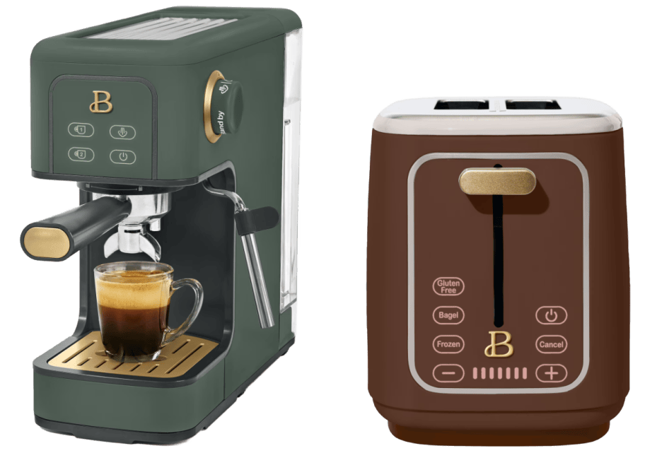 espresso maker and toaster