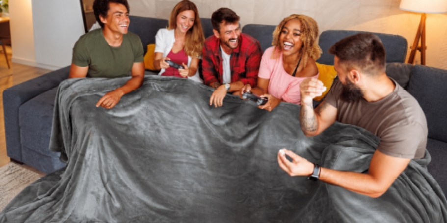 Family Movie Night Upgrade! Oversized Bedsure Blanket Just $14.99 on Amazon (Reg. $37)